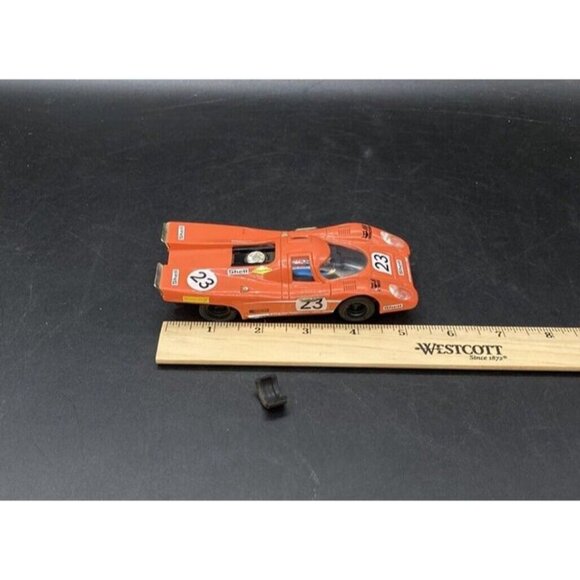 SCX Porsche 917 C46 #23 Red Slot Car Vintage PARTS - Picture 11 of 12